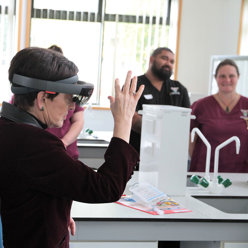 Augmented reality (AR) technology is being used to train student nurses at Awanuiārangi.