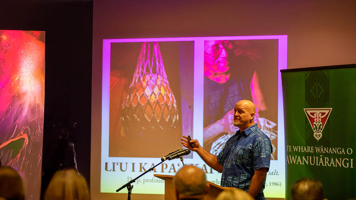 presenter at Iwi Taketake Symposium 2022