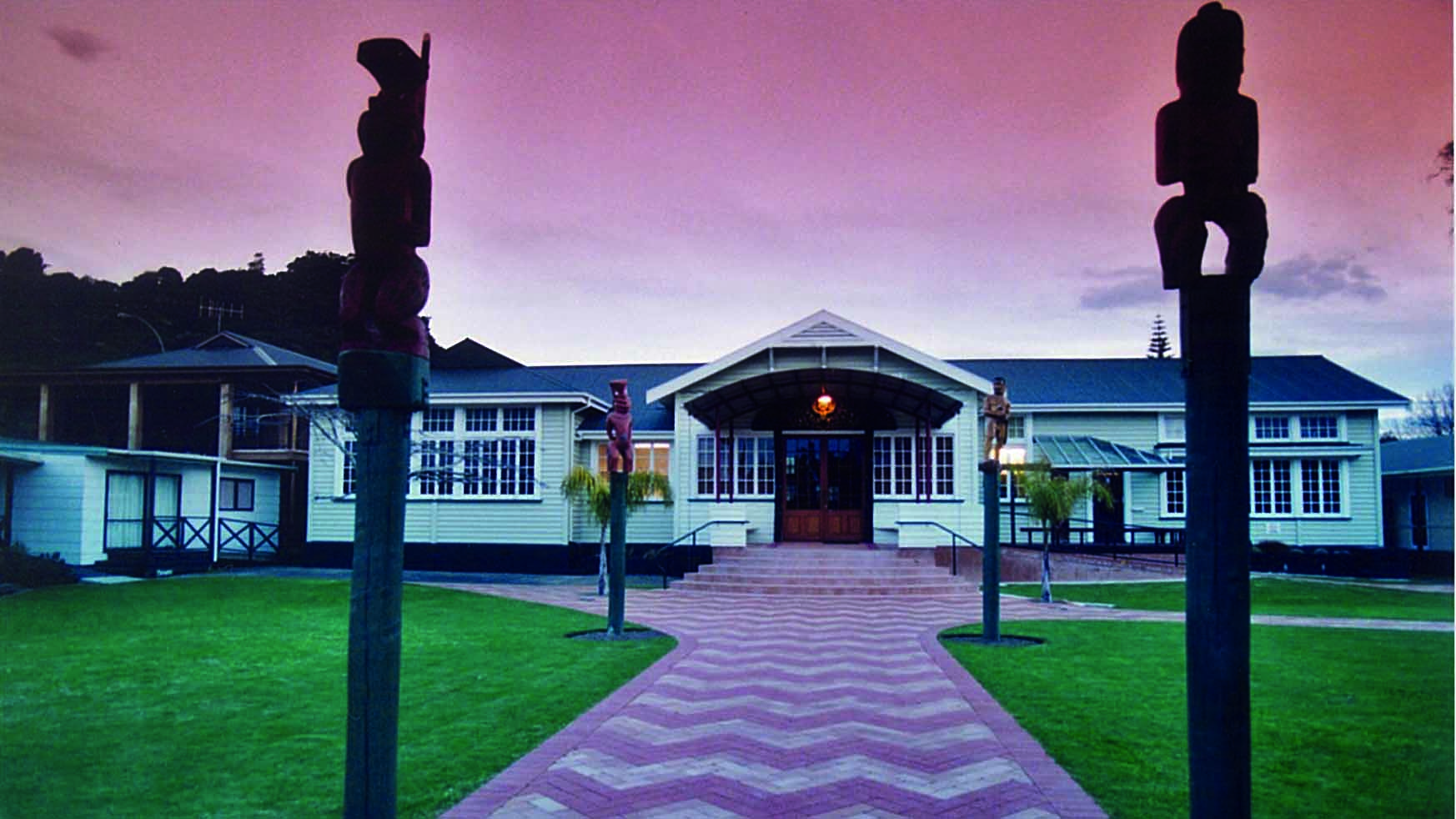 Old reception building that has been gifted to Apanui School