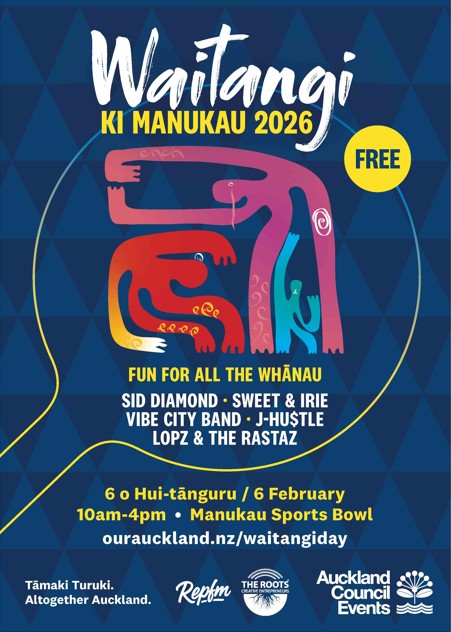 Poster of Waitangi ki Manukau 2026 event