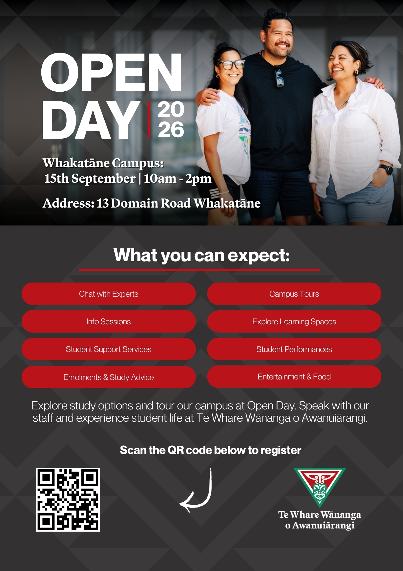 Whakatāne Open Day flyer