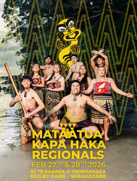 Mataatua Senior Regional Kapa Haka 2026 Promotional Poster
