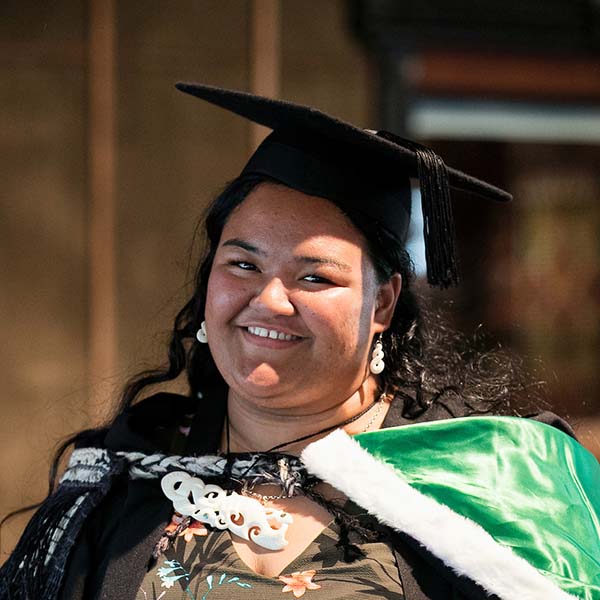 Te Rumate Mahutoto at her graduation