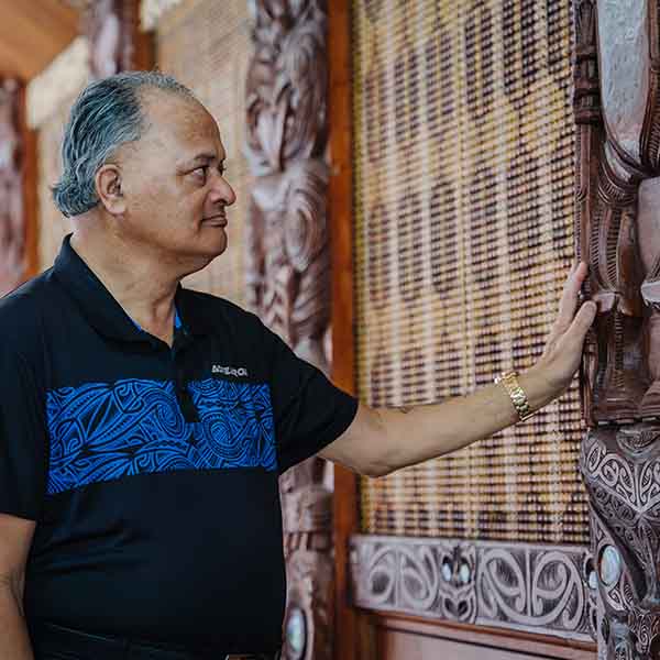 Reverend Dr Hone Te Rire at Maungarongo marae