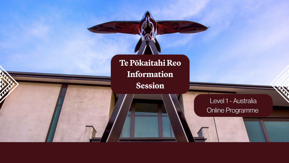 Pōkaitahi Reo Australia Info Session 30 Jun 2025